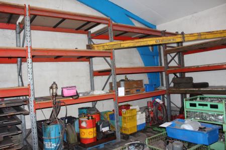 3 subjects pallet rack without content 4 gables + 18 stringers