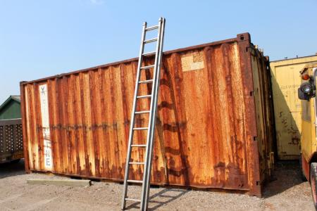 20-Fuß-Container (weniger gutem Zustand mit Inhalt