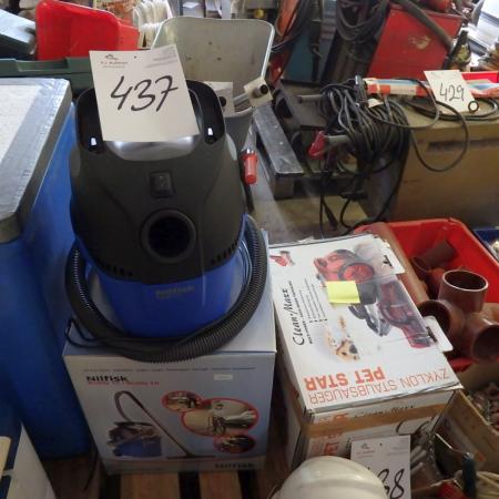 2 pcs. vacuum cleaners "Nilfisk" Budpy 15 Clean Maxx