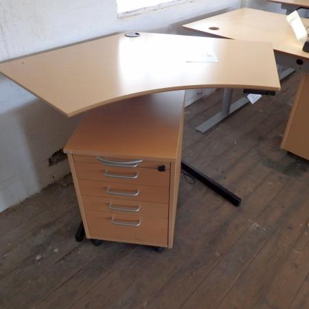 El sit / stand desk tested OK + drawers