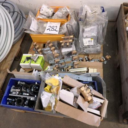 Fittings, valves, pipe supports