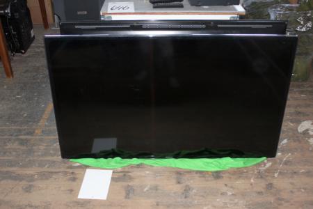 Flasdskærms TV Samsung med vægbeslag og fjernbetjening 