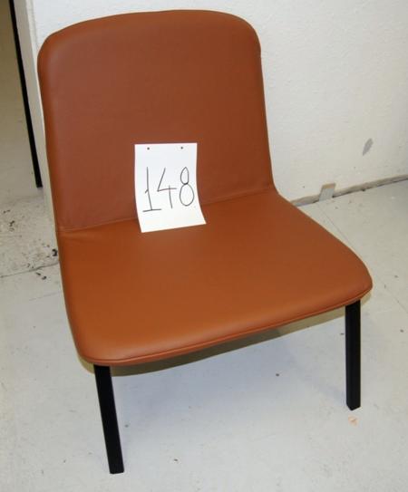 1 stk. Storm stol cognac farvet læder