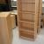 2 pcs. bookcases in beech with 4 shelves. (Worn). H: 180 cm W: 70 cm D: 32 cm + 1 bookcase with 2 shelves. (Worn) .H: 110 cm W: 70 cm D: 32 cm
