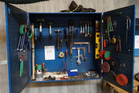 Tool Cabinet with content.