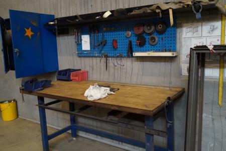 File bench vise + tool board with content
