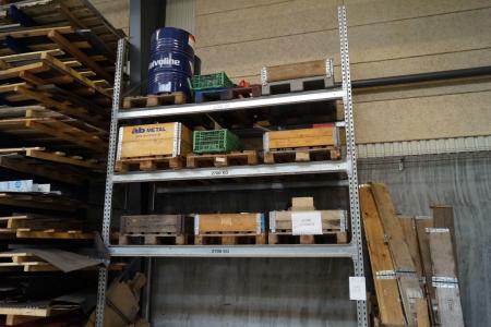 Pallet racking with content of 9 pallets