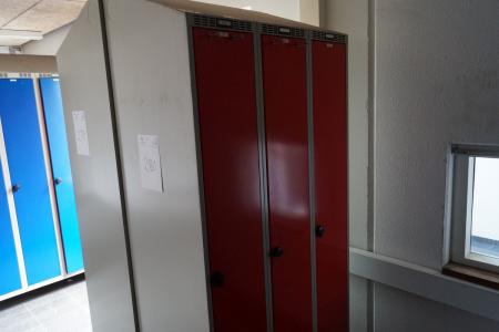 3 pcs locker create red.