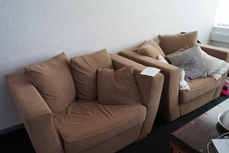 Stühle, Hocker und Sofa + stafelier
