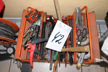 Toolbox containing various tools