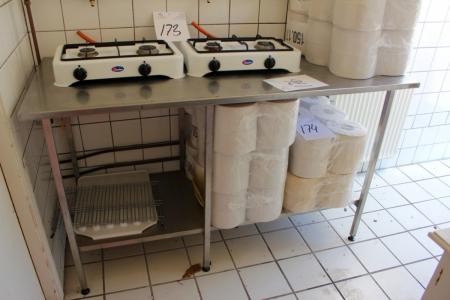 Edelstahl Tisch ohne Inhalt 1500 x 645