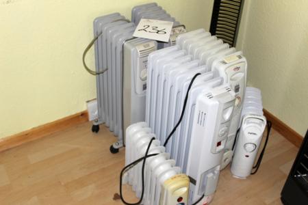 Various electrical and oil radiators
