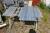 2 pack camping chairs + table in aluminum (not complete)