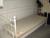 Bed with box spring and mattress and kids bench