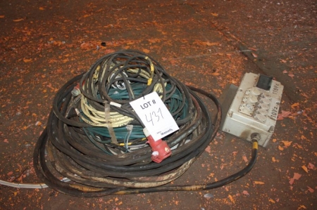 Welding cables and power cable + disconnecting-switch-panel, 110V
