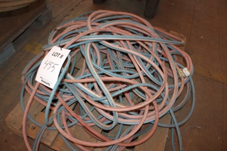 Oxygen and acetylene hoses on pallet