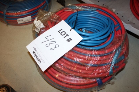 Oxygen and acetylen gas hoses + hydraulic hoses
