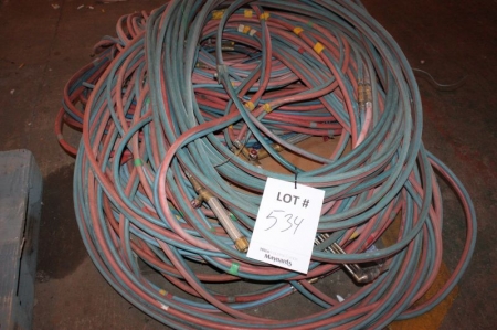 Oxygene and acetylene hoses, torches