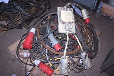 El-kabel på palle med fordelerdåse