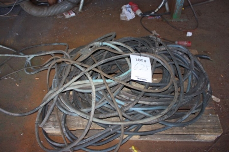 Welding cables on pallet