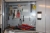 Tool cabinet on wall with tools