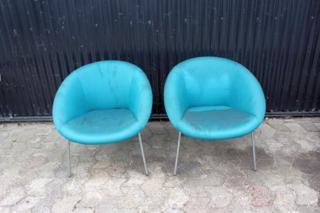 2 chairs Design Walther Knoll, need a loving hand
