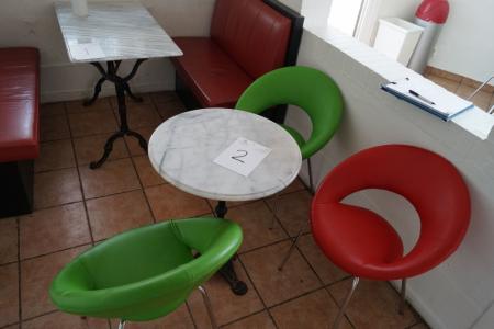 Cafe Tisch mit 3 Stühlen