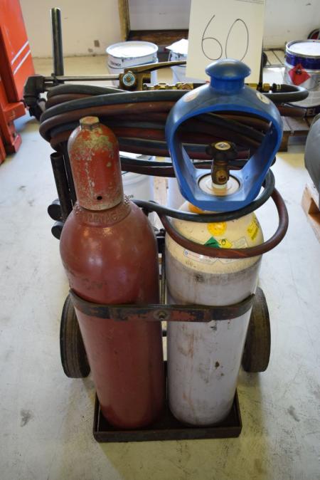 Oxygen and gas burnerset