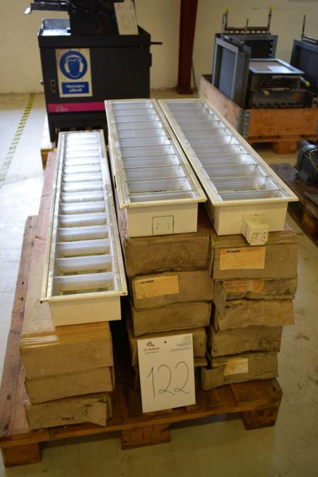 Pallet with recessed ceiling fixture, ca. 16 pcs.