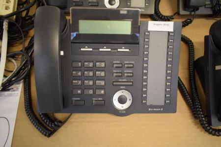 Digitalt omstillingsanlæg LDP-7024D, med 7 stk. telefonapparater og styringsboks. Inkl. Kabler