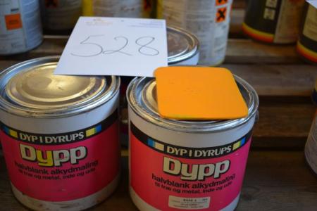 3 x 3 ½ L oil paint, orange