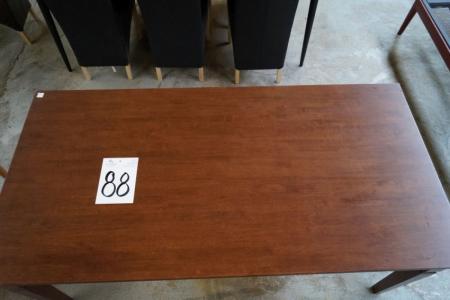 Spisebord, valnøddetræ, L 180 x B 90 cm. Ridser i pladen
