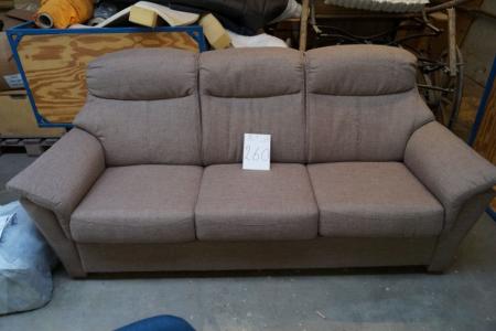 3 pers. Sofa, light brown substance