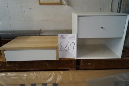 Drawer Section and bedside table w. Drawer