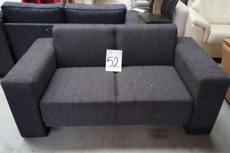 2 pers. Black sofa w. Low back