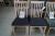 2 pcs. dining chairs, black velvet frame oak