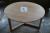 Round coffee table m. Fixed legs, oak, Ø91