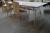 Dining (Ansager), weißem Laminat. L 200 x B 100 cm + 4 Stk. muss Stühle