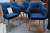4 pcs. Emilia armchair, dark blue