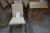 5 pieces. dining chairs (Gangsø) cream-colored leather