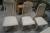 Esstisch, Eiche L 200 x 100 cm + 3 Stk. Stühle, Eiche mit Samtstoff