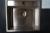 Küchentisch m. Stahlspüle, Kuma, schwarzer Granitplatte L 221 x 61 cm + Platte 72 x 62 cm