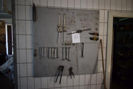 Tool board with content