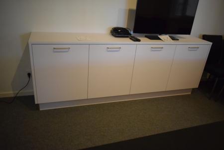 Chest (used), four door cabinets with shelves gables and plinth goal 990x245x48 Häcker model Uno. Retail price 11195 kr.