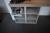 Tvbord/tegnepult, Häcker Succes serien Bali, savskåret eg og grå, inkl 2 små reolkasser mål 74x140x50 cm. Vejl udsalg 7810 kr.