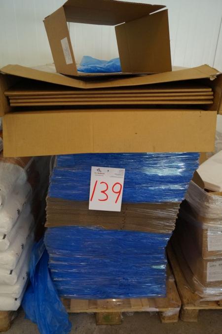 Palle med emballagekasser med tryk og kassepose, 40 x 26 x 23 cm