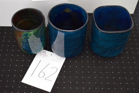 3 pieces vases height: 20 cm