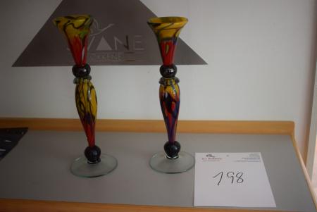 2 pieces of candlesticks height: 35 cm