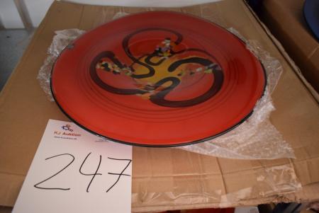 dish diameter: 47 cm Signed
