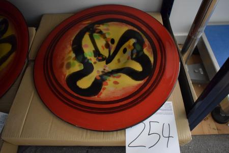 dish diameter: 56 cm Signed